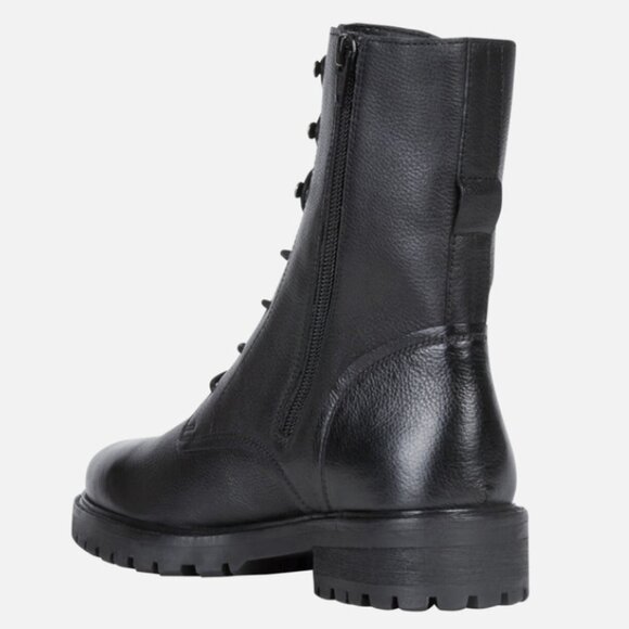 NWOB Geox Hoara Woman Combat Boots Size 37/6.5 - Picture 3 of 14